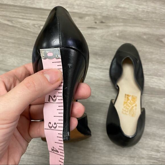 Salvatore Ferragamo Leather Heels Black 9 - Picture 10 of 10
